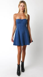 DION DENIM DRESS- DENIM