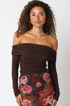 ESTHER BODYSUIT- BROWN