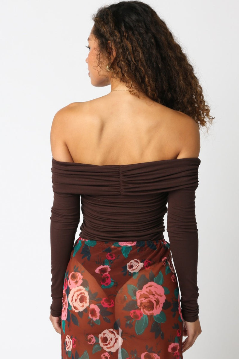 ESTHER BODYSUIT- BROWN