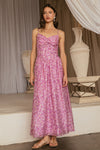 SWEETHEART TROPICAL FLORAL MAXI DRESS- LILAC