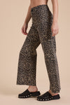 LEOPARD PRINT DENIM PANT- LEOPARD