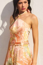 PASTEL TROPICAL HALTER- BELLINI