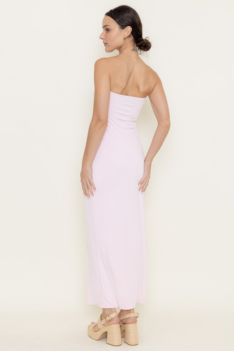 SEASHELL MAXI DRESS- PINK