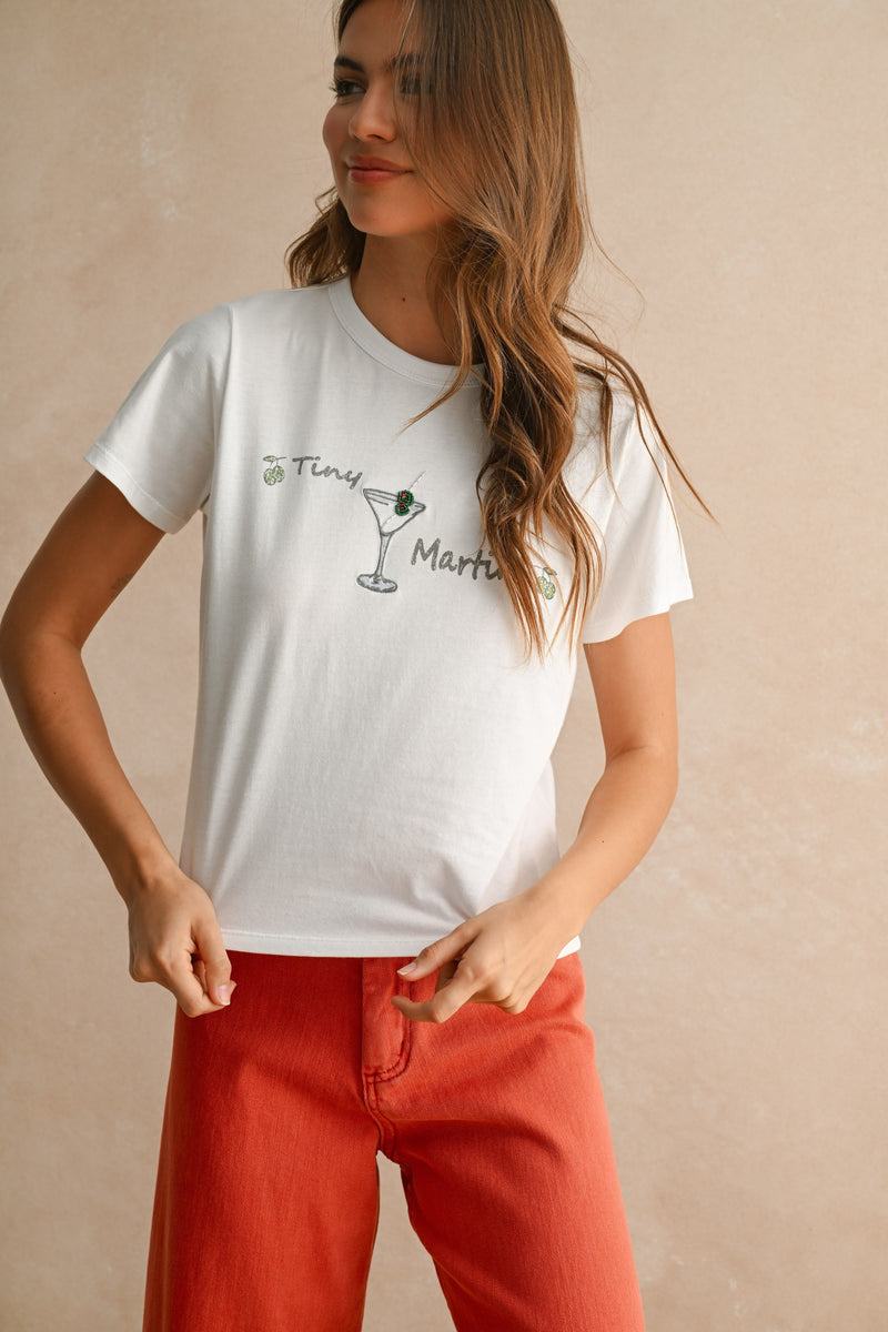 MARTINI TEE- WHITE