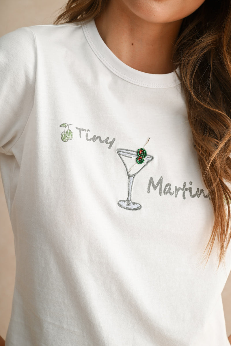 MARTINI TEE- WHITE