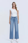 HIGH RISE WIDE LEG DENIM-