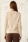 POLO KNIT TOP- CREAM