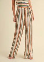 MULTI STRIPED WIDE LEG PANT- MULTI