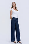 OLIVIA HIGH RISE TROUSER DENIM- DARK