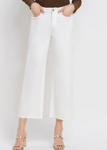 OLIVIA WIDE LEG DENIM- WHITE