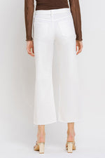 OLIVIA WIDE LEG DENIM- WHITE