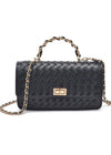LULU WOVEN PURSE- BLACK