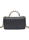 LULU WOVEN PURSE- BLACK