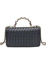 LULU WOVEN PURSE- BLACK