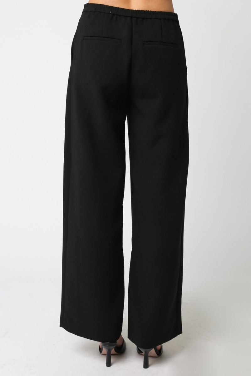 EMELIA TROUSER PANT- BLACK