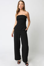 EMELIA TROUSER PANT- BLACK