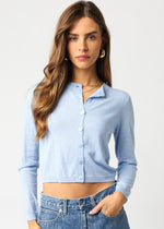 GIANNA KNIT CARDIGAN- LT BLUE