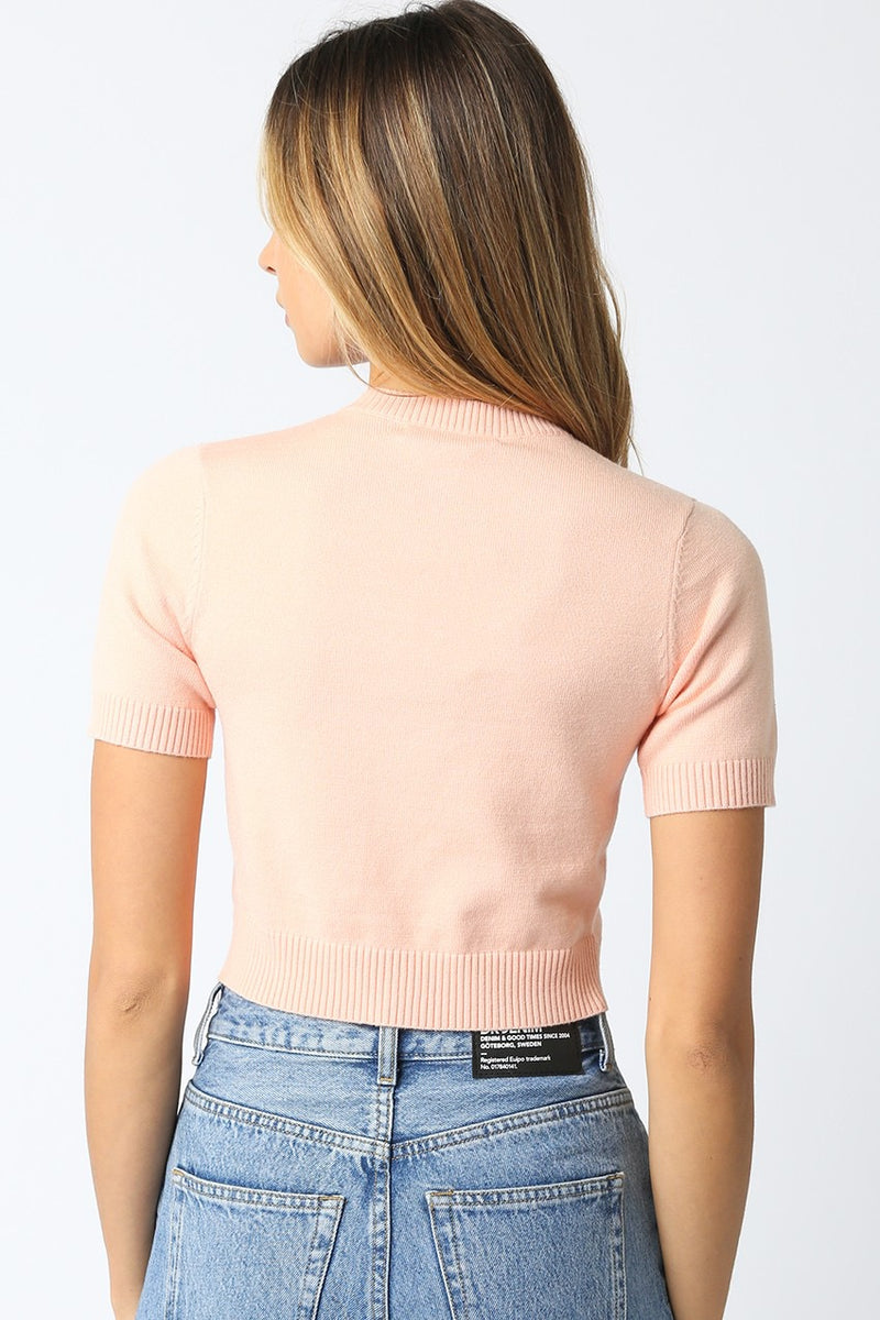 BELLA KNIT CARDIGAN- BLUSH