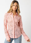 CELINE LACED SHIRT- BLUSH