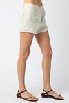GIANNA LINEN SHORTS- MELANGE