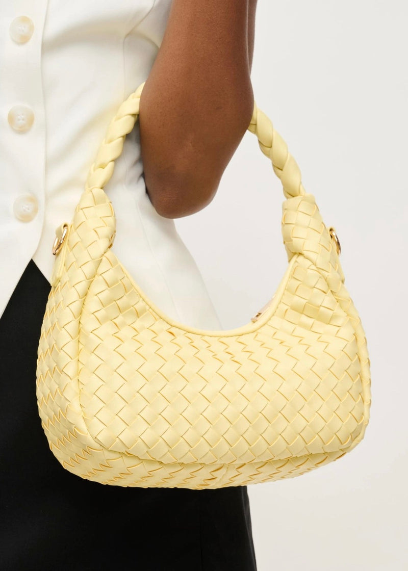 LAKEN WOVEN CROSSBODY- BUTTER