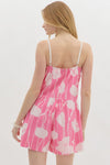FLORAL U ROMPER- PINK