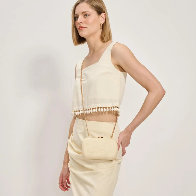 ROXIE CLUTCH- IVORY