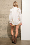EMBROIDERED COWGIRL SHIRT- WHITE