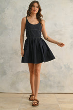 INDIGO DENIM MINI DRESS- DK DENIM
