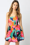FRIS LINEN DRESS- MULTI