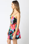 FRIS LINEN DRESS- MULTI