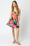 FRIS LINEN DRESS- MULTI