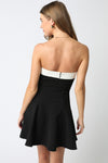 KELLY STRAPLESS DRESS- BLACK