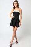 KELLY STRAPLESS DRESS- BLACK