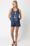 JULISSA DENIM SHORTS- DENIM