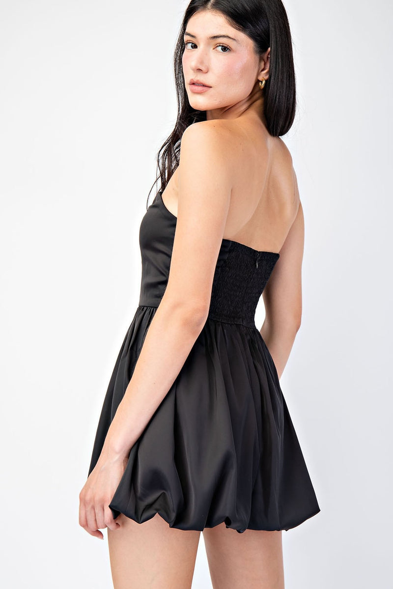 CORSET BUBBLE HEM MINI DRESS- BLACK Shop Movida CORSET BUBBLE HEM MINI DRESS- BLACK Shop Movida
