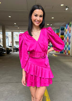 LARA RUFFLE SKIRT- BERRY