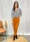 TAPERED PANTS- TOFFEE